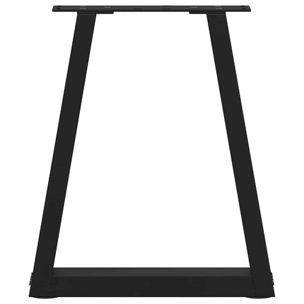 Soffbordsben V-formade 2 st svarta 28x(42-43,3) cm stål