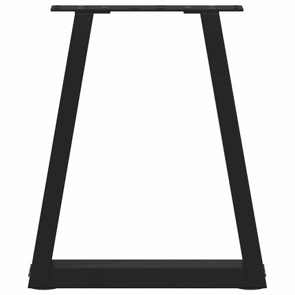 Soffbordsben V-formade 2 st svarta 38x(42-43,3) cm stål