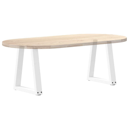Soffbordsben V-formade 2 st vita 38x(42-43,3) cm stål