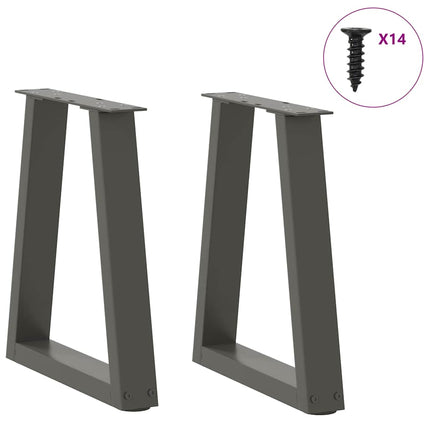 Soffbordsben V-formade 2 st antracit 38x(42-43,3) cm stål