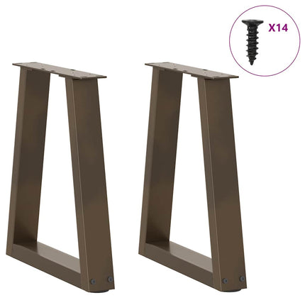 Soffbordsben V-formade 2 st naturstål 38x(42-43,3) cm stål