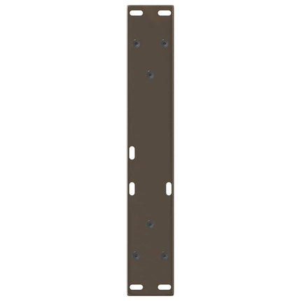 Soffbordsben V-formade 2 st naturstål 38x(42-43,3) cm stål