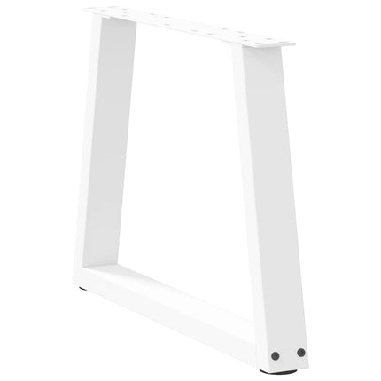 Soffbordsben V-formade 2 st vita 50x(42-43,3) cm stål