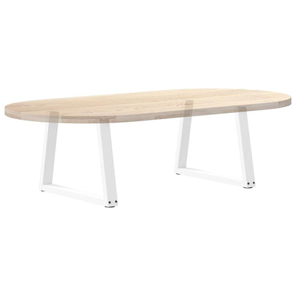 Soffbordsben V-formade 2 st vita 50x(42-43,3) cm stål