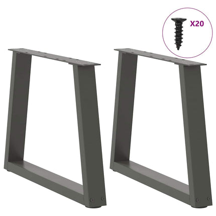 Soffbordsben V-formade 2 st antracit 50x(42-43,3) cm stål