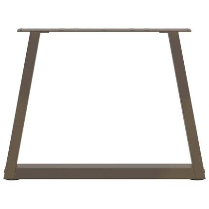 Soffbordsben V-formade 2 st naturstål 50x(42-43,3) cm stål