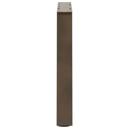 Soffbordsben V-formade 2 st naturstål 50x(42-43,3) cm stål