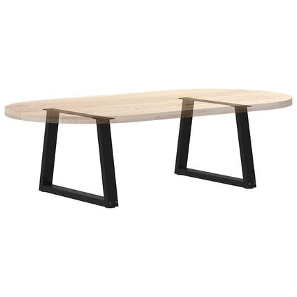 Soffbordsben V-formade 2 st svarta 60x(42-43,3) cm stål