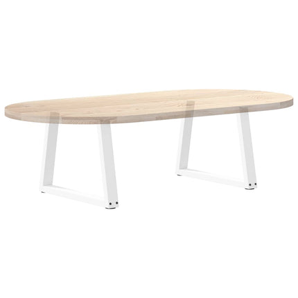 Soffbordsben V-formade 2 st vita 60x(42-43,3) cm stål