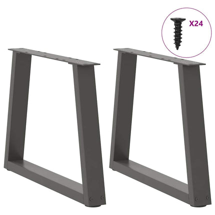 Soffbordsben V-formade 2 st antracit 60x(42-43,3) cm stål