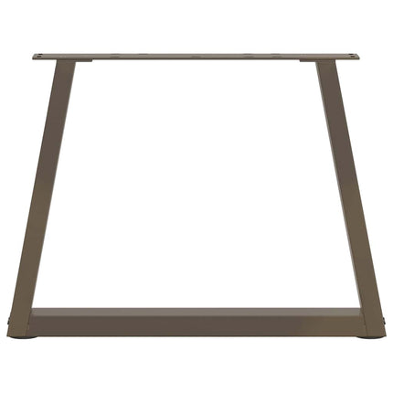 Soffbordsben V-formade 2 st naturstål 60x(42-43,3) cm stål