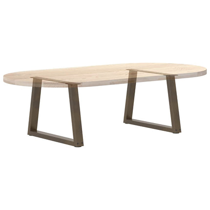 Soffbordsben V-formade 2 st naturstål 60x(42-43,3) cm stål