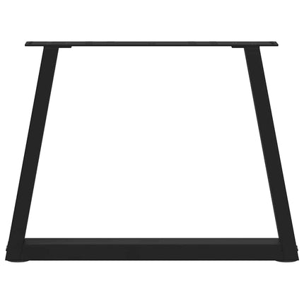 Soffbordsben V-formade 2 st svarta 70x(42-43,3) cm stål
