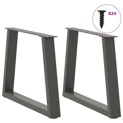 Soffbordsben V-formade 2 st antracit 70x(42-43,3) cm stål