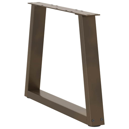 Soffbordsben V-formade 2 st naturstål 70x(42-43,3) cm stål