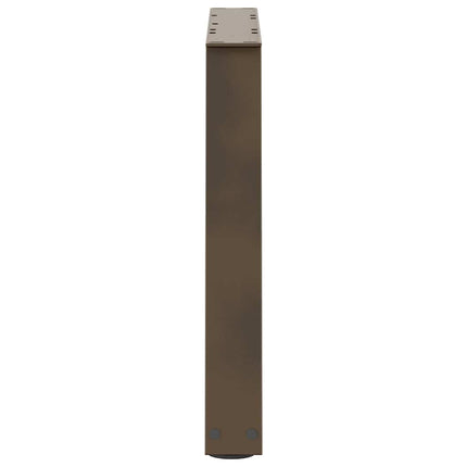 Soffbordsben V-formade 2 st naturstål 70x(42-43,3) cm stål