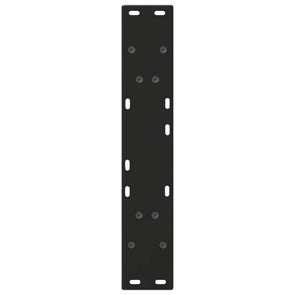 Matbordsben V-formade 2 st svarta 50x(72-73,3) cm stål