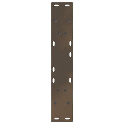 Matbordsben V-formade 2 st naturstål 50x(72-73,3) cm stål
