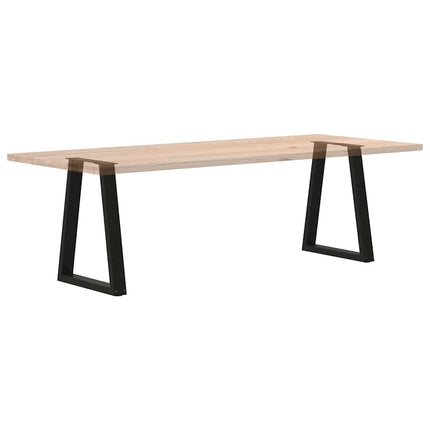 Matbordsben V-formade 2 st svarta 60x(72-73,3) cm stål