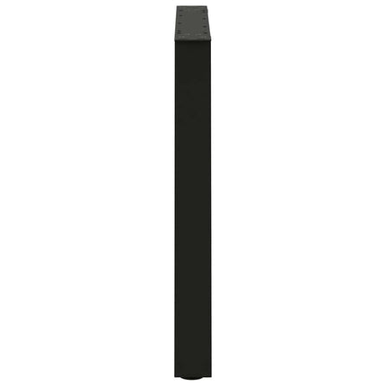 Matbordsben V-formade 2 st svarta 70x(72-73,3) cm stål
