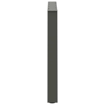 Matbordsben V-formade 2 st antracit 70x(72-73,3) cm stål