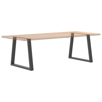 Matbordsben V-formade 2 st antracit 70x(72-73,3) cm stål