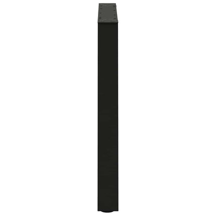 Matbordsben V-formade 2 st svarta 80x(72-73,3) cm stål