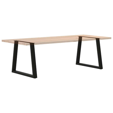 Matbordsben V-formade 2 st svarta 80x(72-73,3) cm stål