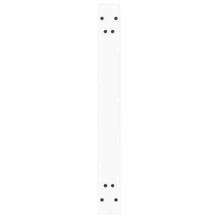 Matbordsben V-formade 2 st vita 80x(72-73,3) cm stål