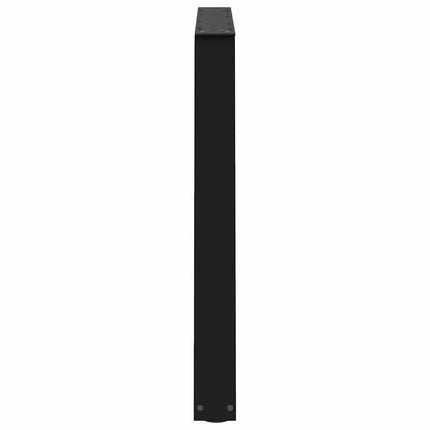 Matbordsben V-formade 2 st svarta 100x(72-73,3) cm stål