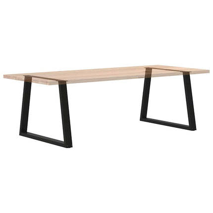 Matbordsben V-formade 2 st svarta 100x(72-73,3) cm stål