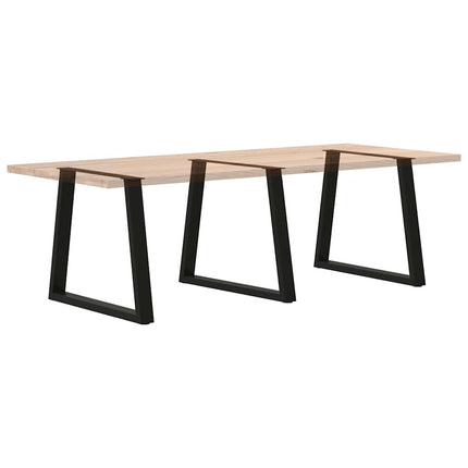 Matbordsben V-formade 3 st svarta 70x(72-73,3) cm stål