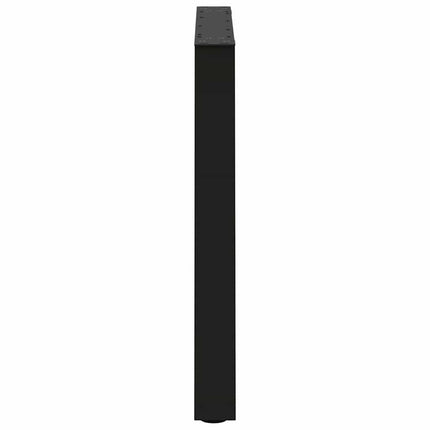 Matbordsben V-formade 3 st svarta 80x(72-73,3) cm stål