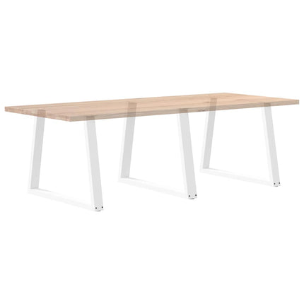 Matbordsben V-formade 3 st vita 90x(72-73,3) cm stål