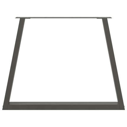 Matbordsben V-formade 3 st antracit 90x(72-73,3) cm stål