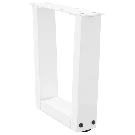 Soffbordsben V-formade 2 st vita 30x(30-31,3) cm stål