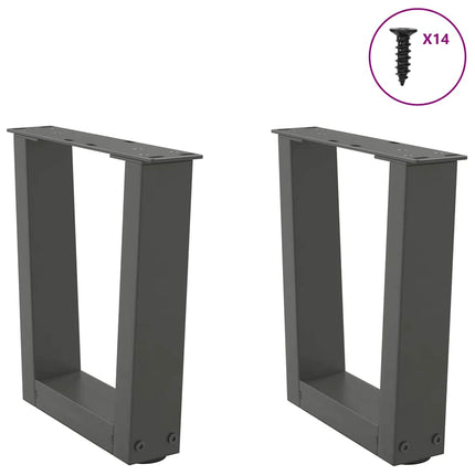 Soffbordsben V-formade 2 st antracit 30x(30-31,3) cm stål