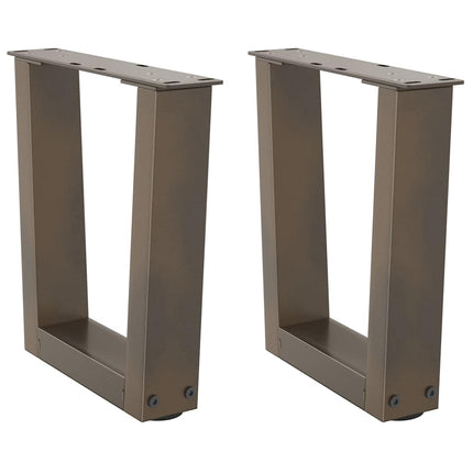 Soffbordsben V-formade 2 st naturstål 30x(30-31,3) cm stål