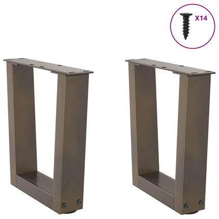 Soffbordsben V-formade 2 st naturstål 30x(30-31,3) cm stål