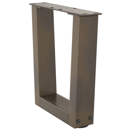 Soffbordsben V-formade 2 st naturstål 30x(30-31,3) cm stål