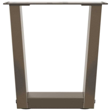 Soffbordsben V-formade 2 st naturstål 30x(30-31,3) cm stål