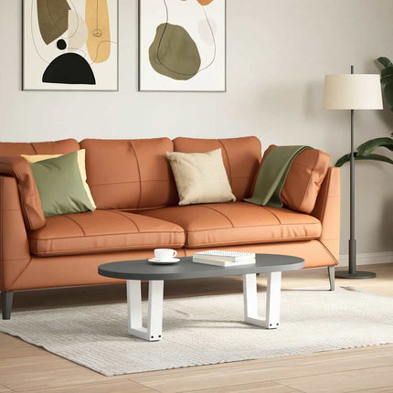 Soffbordsben V-formade 2 st vita 40x(30-31,3) cm stål