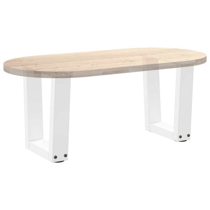 Soffbordsben V-formade 2 st vita 40x(30-31,3) cm stål