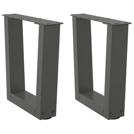Soffbordsben V-formade 2 st antracit 40x(30-31,3) cm stål