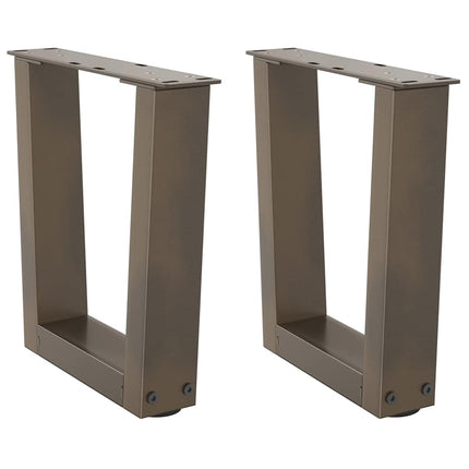 Soffbordsben V-formade 2 st naturstål 40x(30-31,3) cm stål