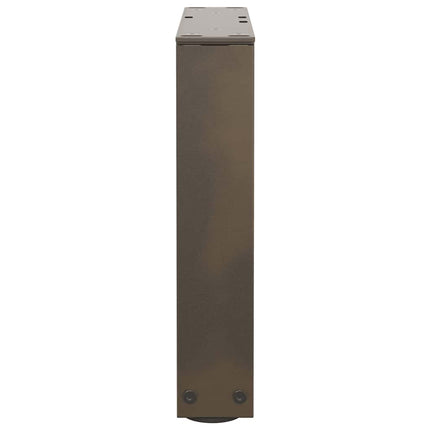 Soffbordsben V-formade 2 st naturstål 40x(30-31,3) cm stål