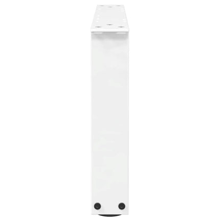 Soffbordsben V-formade 2 st vita 50x(30-31,3) cm stål
