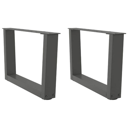 Soffbordsben V-formade 2 st antracit 50x(30-31,3) cm stål