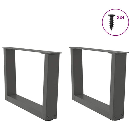Soffbordsben V-formade 2 st antracit 50x(30-31,3) cm stål