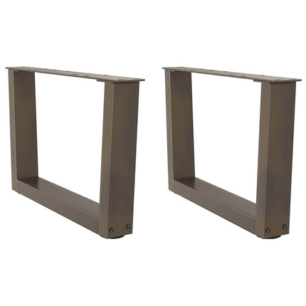 Soffbordsben V-formade 2 st naturstål 50x(30-31,3) cm stål